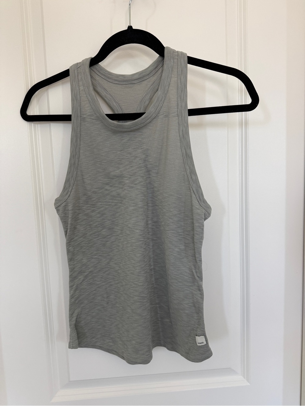 Vuori Olive Ribbed Racerback Tank